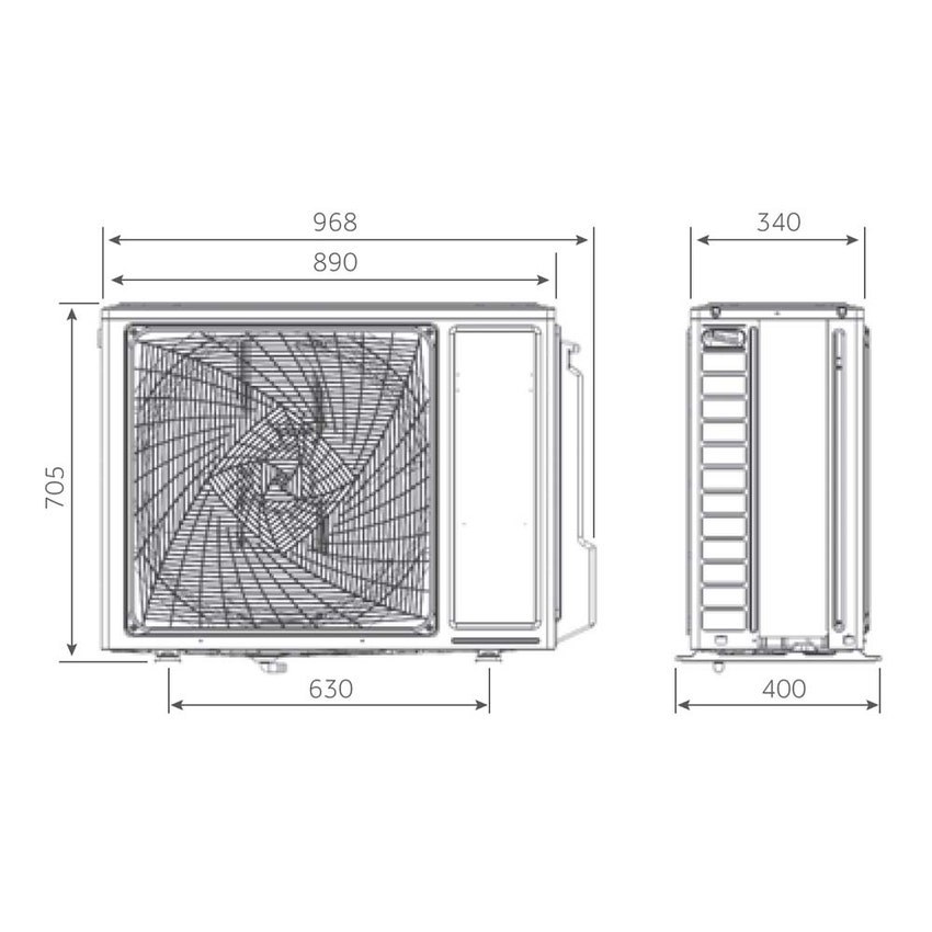 Immagine di Haier PEARL R32 Unità esterna monosplit 6.8 kW 1U68WEGFRA