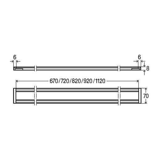 Immagine di Viega ADVANTIX cornice griglia corriacqua profilo quadrato da 90 cm 736828