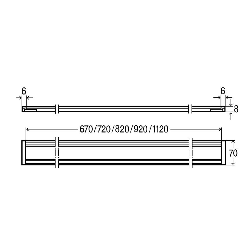 Immagine di Viega ADVANTIX cornice griglia corriacqua profilo quadrato da 90 cm 736828