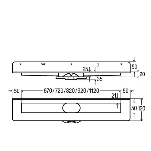 Immagine di Viega ADVANTIX corpo base corriacqua parete da 120 cm 737054