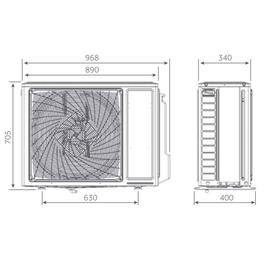 Immagine di Haier COLONNA DI ZUN R32 Climatizzatore a colonna monosplit | unità esterna monofase 7.1 kW unità interna 24000 BTU AP71DFMHRA+1U71WEMFRA