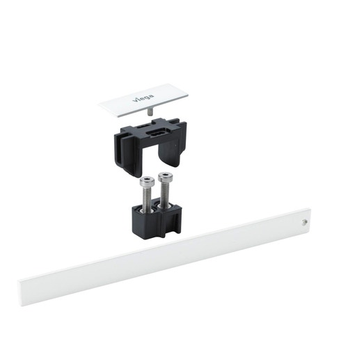 Immagine di Viega ADVANTIX VARIO set griglia a listello corriacqua finitura acciaio bianco 711863