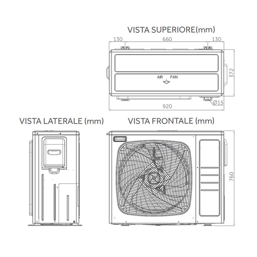 Immagine di Haier AW042SSCHA unità esterna SPLIT pompa di calore aria-acqua Inverter 4 kW AW042SSCHA