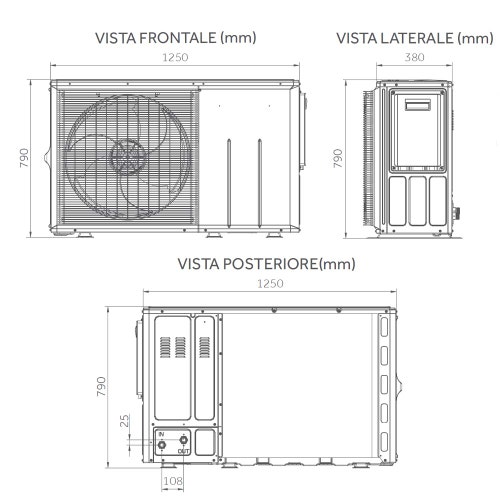 Immagine di Haier AW072MUCHA pompa di calore aria-acqua R32 REVERSIBILE MONOBLOCCO inverter 7 kW monofase AW072MUCHA