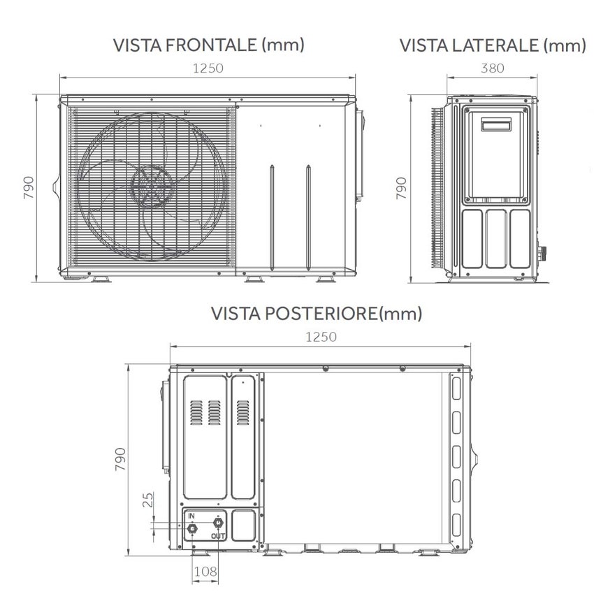Immagine di Haier AW092MUCHA pompa di calore aria-acqua R32 REVERSIBILE MONOBLOCCO inverter 9 kW monofase AW092MUCHA