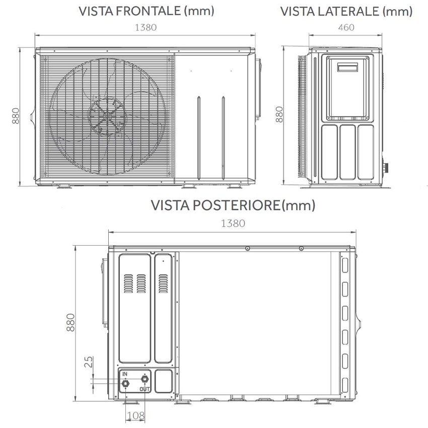 Immagine di Haier AW11NMXCHA pompa di calore aria-acqua R32 REVERSIBILE MONOBLOCCO inverter 11 kW trifase AW11NMXCHA