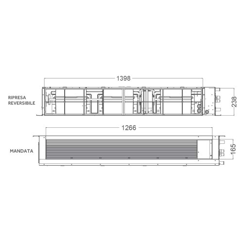 Immagine di Haier CANALIZZATO Media pressione R32 Unità interna canalizzabile mono/multisplit Wi-Fi, 43000 BTU (comando escluso) AD125S2SM9FA(H)