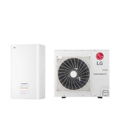 Immagine di LG THERMA V R32 sistema idronico monofase composto da pompa di calore 7 kW e unità interna HYDRO UNIT HU071MR.U44+HN091MR.NK5