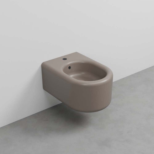 Immagine di Cielo ITACA bidet sospeso monoforo, colore arenaria finitura opaco ITBSAN