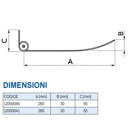 Immagine di Tecnosystemi DEVIO deflettore di flusso regolabile in alluminio L.85 cm 12000040