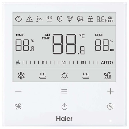 Immagine di Haier Termostato ambiente per la gestione della singola valvola del circuito radiante e/o di un fancoil a 3 velocità HW-WA201ADK