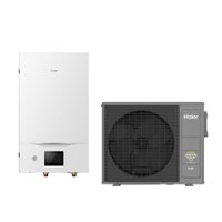 Immagine di Haier R290 SPLIT Sistema composto da pompa di calore Inverter 5 kW monofase e modulo idronico con resistenza di backup 1+2 AW052HSGHA+HU102WAHYA