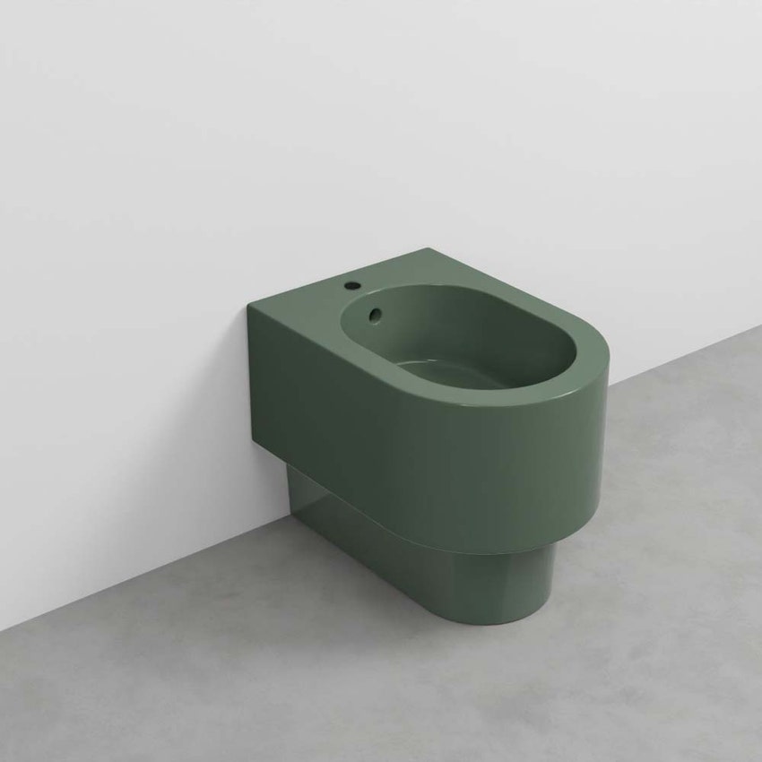 Immagine di Cielo OTIS bidet a terra, monoforo, colore alga finitura lucido OTBIAL