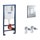 Grohe RAPID SL 3 in 1 set per wc con piastra di azionamento Skate Cosmopolitan finitura cromo, cassetta di sciacquo, modulo per vaso sospeso e set di fissaggio 38772001
