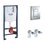 Immagine di Grohe RAPID SL 3 in 1 set per wc con piastra di azionamento Skate Cosmopolitan finitura cromo, cassetta di sciacquo, modulo per vaso sospeso e set di fissaggio 38772001