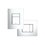 Immagine di Grohe RAPID SL 3 in 1 set per wc con piastra di azionamento Skate Cosmopolitan finitura cromo, cassetta di sciacquo, modulo per vaso sospeso e set di fissaggio 38772001