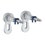 Immagine di Grohe RAPID SL 3 in 1 set per wc con piastra di azionamento Skate Cosmopolitan finitura cromo, cassetta di sciacquo, modulo per vaso sospeso e set di fissaggio 38772001