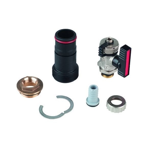Immagine di Daikin AW BAS angolare di attacco SCS/HYC, consente con un semplice riempimento dell'accumulatore tramite i raccordi di riempimento/svuotamento 165210