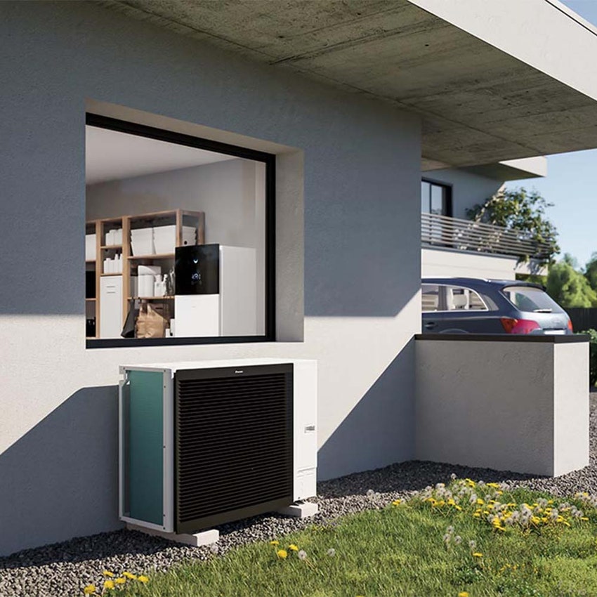 Immagine di Daikin ALTHERMA 3 R F INTEGRATED pompa di calore per riscaldamento, raffrescamento e produzione ACS | unità esterna monofase 11 kW accumulo 230 l. EBVX11S23D6V+ERLA11DV3