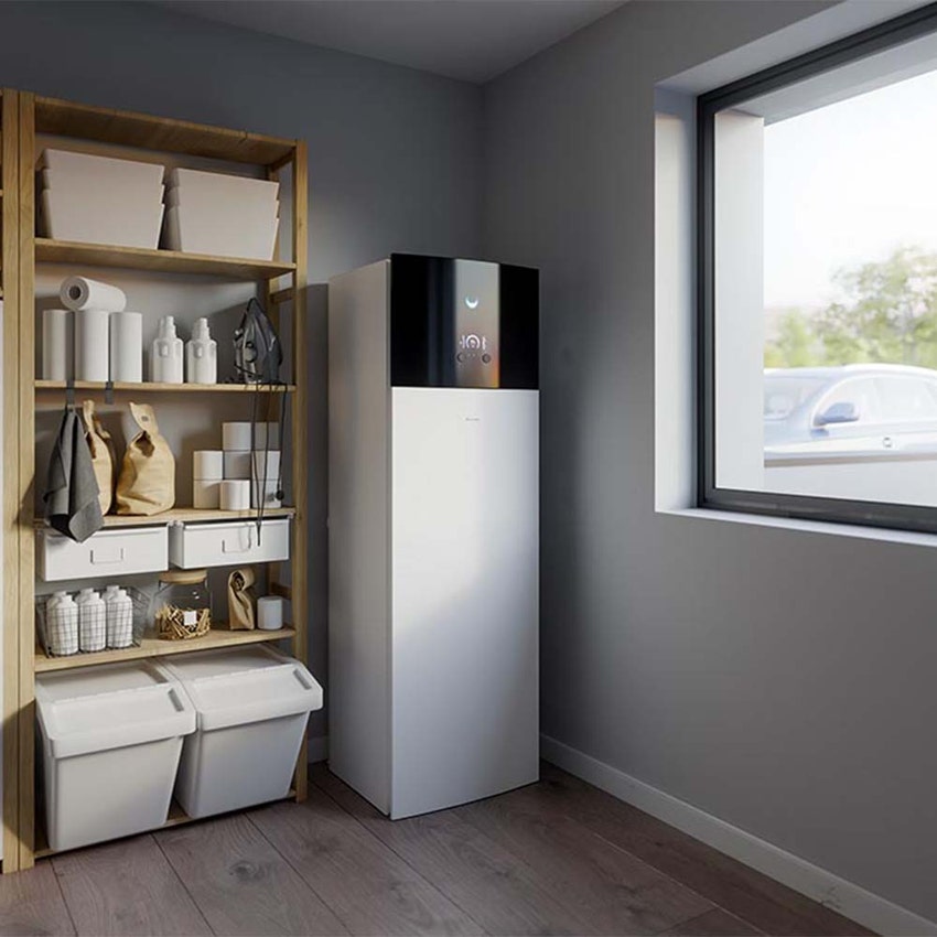 Immagine di Daikin ALTHERMA 3 R F INTEGRATED pompa di calore per riscaldamento, raffrescamento e produzione ACS | unità esterna monofase 11 kW accumulo 230 l. EBVX11S23D6V+ERLA11DV3