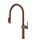 Gessi HABITO miscelatore con doccetta estraibile doppio-getto e bocca girevole per lavello, con funzione acqua filtrata, finitura copper brushed PVD 60872#708