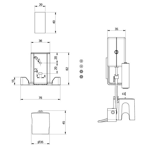 Immagine di Gessi Contalitri da abbinare a Starter Kit 01595 01603#031