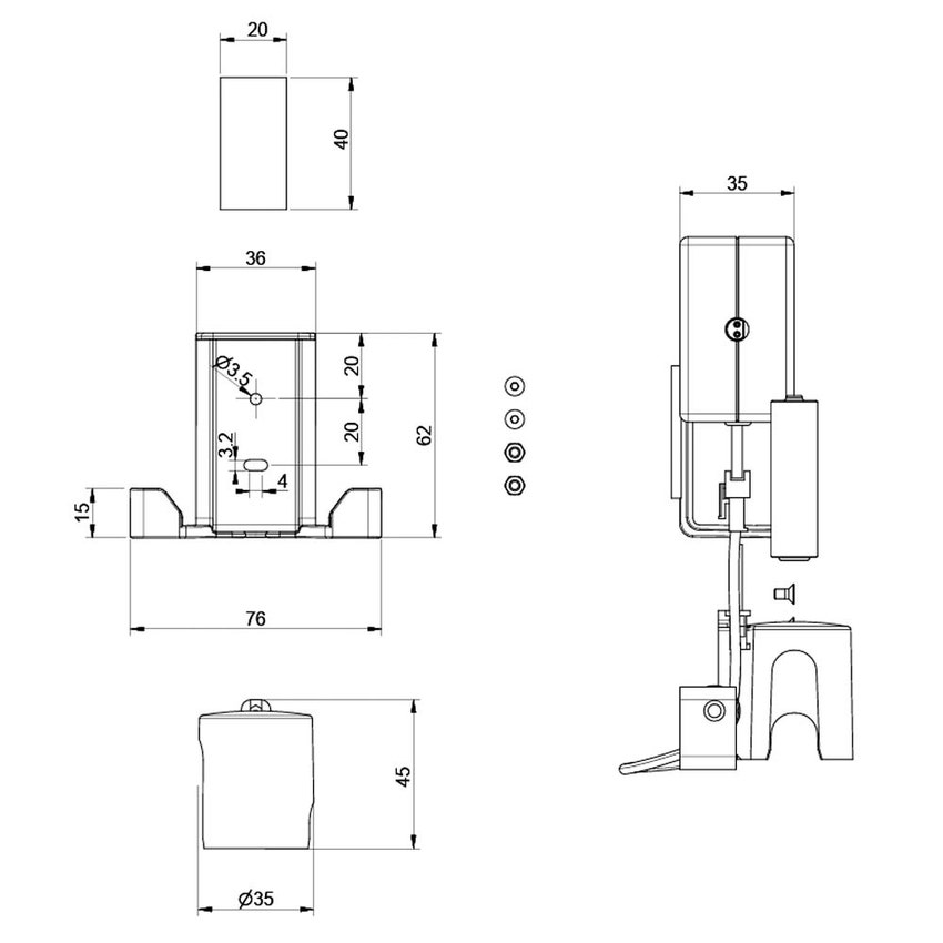 Immagine di Gessi Contalitri da abbinare a Starter Kit 01595 01603#031