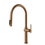 Immagine di Gessi HABITO miscelatore con doccetta estraibile doppio-getto e bocca girevole per lavello, con funzione acqua filtrata, finitura warm bronze brushed PVD 60872#726