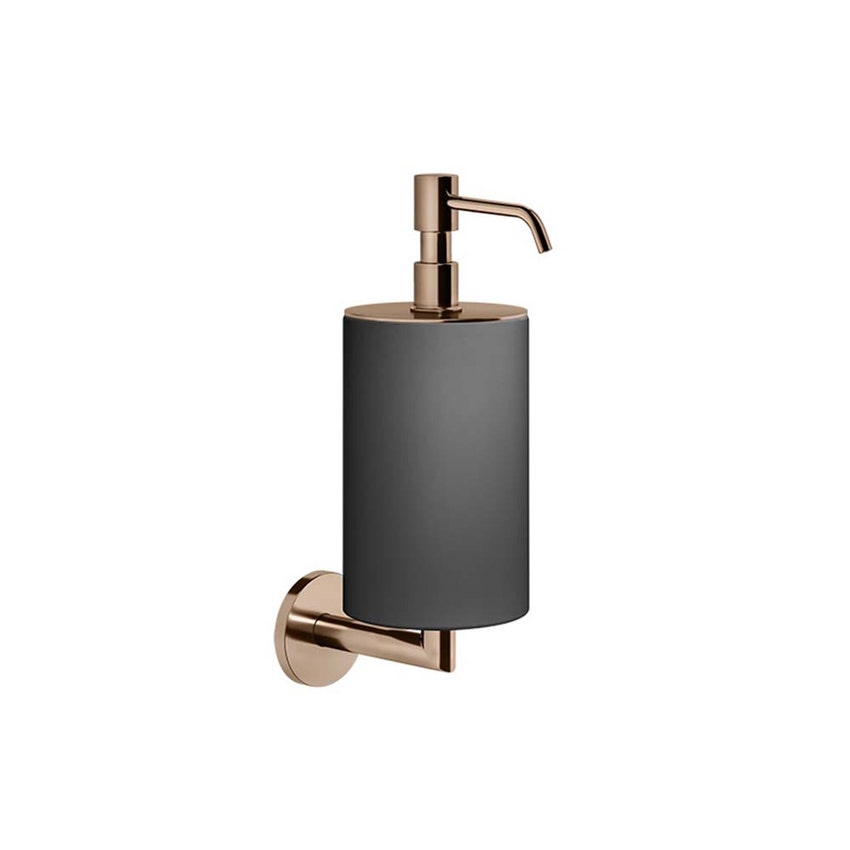 Immagine di Gessi ACCESSORIES dispenser sapone a parete colore nero, finitura copper PVD 63614#030