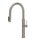 Gessi 316 FLESSA miscelatore con doccetta estraibile doppio-getto e bocca girevole per lavello, con funzione acqua filtrata, finitura steel brushed 60822#239