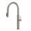Immagine di Gessi 316 FLESSA miscelatore con doccetta estraibile doppio-getto e bocca girevole per lavello, con funzione acqua filtrata, finitura steel brushed 60822#239