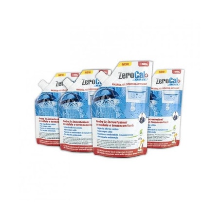 Immagine di Gel ZEROCAL+ DOSE prodotto anticalcare liquido pronto all'uso, busta da 250 g (confezione da 4 pezzi) 10701940