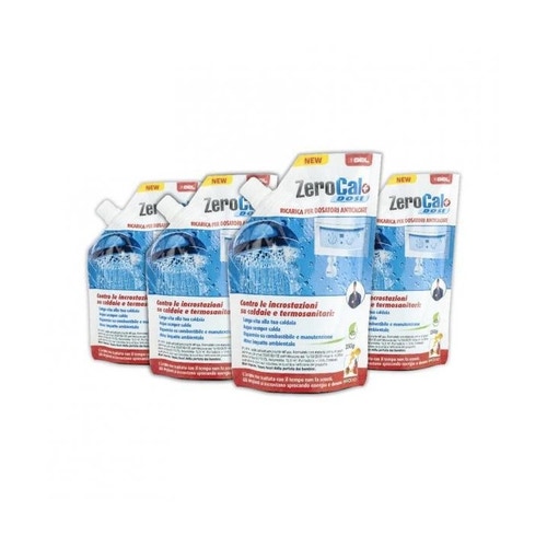 Immagine di Gel ZEROCAL+ DOSE prodotto anticalcare liquido pronto all'uso, busta da 250 g (confezione da 4 pezzi) 10701940