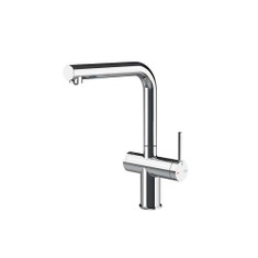 Immagine di Gessi INEDITO miscelatore con bocca girevole per lavello, con funzione acqua filtrata, finitura cromo 60571#031