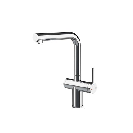 Immagine di Gessi INEDITO miscelatore con bocca girevole per lavello, con funzione acqua filtrata, finitura cromo 60571#031