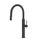 Gessi 316 miscelatore monocomando H.47 cm, con bocca girevole e doccetta estraibile doppio getto, colore nero finitura opaco 60022#299