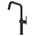 Immagine di Gessi HABITO miscelatore semi pro H.41 cm per lavello, monocomando, con bocca girevole, colore nero finitura opaco 60650#299