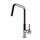 Gessi OFFICINE V miscelatore H.37.9 cm per lavello, monocomando, con bocca girevole, finitura cromo 60201#031