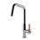Immagine di Gessi OFFICINE V miscelatore H.37.9 cm per lavello, monocomando, con bocca girevole, finitura cromo 60201#031