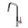 Gessi OFFICINE V miscelatore H.37.9 cm per lavello, monocomando, con bocca girevole e doccetta estraibile mono getto, finitura cromo 60203#031