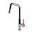 Immagine di Gessi OFFICINE V miscelatore H.37.9 cm per lavello, monocomando, con bocca girevole e doccetta estraibile mono getto, finitura cromo 60203#031