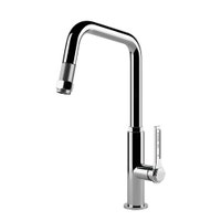 Immagine di Gessi OFFICINE miscelatore monocomando, con canna girevole e doccetta estraibile, finitura cromo 60053#031