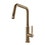Immagine di Gessi OFFICINE miscelatore monocomando, con canna girevole e doccetta estraibile, finitura warm bronze brushed PVD 60053#726