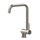 Gessi SU&GIU' miscelatore monocomando sotto finestra, con canna girevole abbattibile, finitura finox 50311#149
