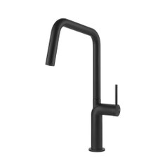 Immagine di Gessi STELO miscelatore H.38 cm per lavello, monocomando, con bocca girevole, colore nero finitura opaco 60305#299