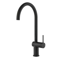 Immagine di Gessi INEDITO miscelatore monocomando girevole, per lavello, colore nero finitura opaco 60411#299