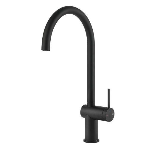 Immagine di Gessi INEDITO miscelatore monocomando girevole, per lavello, colore nero finitura opaco 60411#299