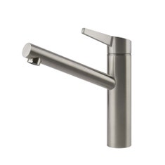 Immagine di Gessi ACCIAIO miscelatore H.27.4 cm per lavello, monocomando, con bocca girevole, finitura steel brushed 60632#239