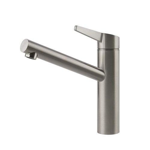 Immagine di Gessi ACCIAIO miscelatore H.27.4 cm per lavello, monocomando, con bocca girevole, finitura steel brushed 60632#239