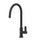 Gessi HELIUM miscelatore H.41.1 cm per lavello, monocomando, con bocca girevole e doccetta estraibile mono getto, colore nero finitura opaco 60077#299